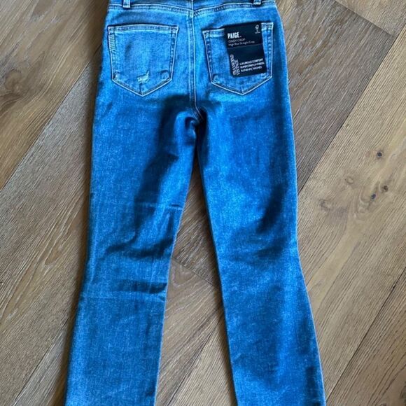 PAIGE CINDY CROP in BAZAAR DESTRUCTED - Picture 9 of 9